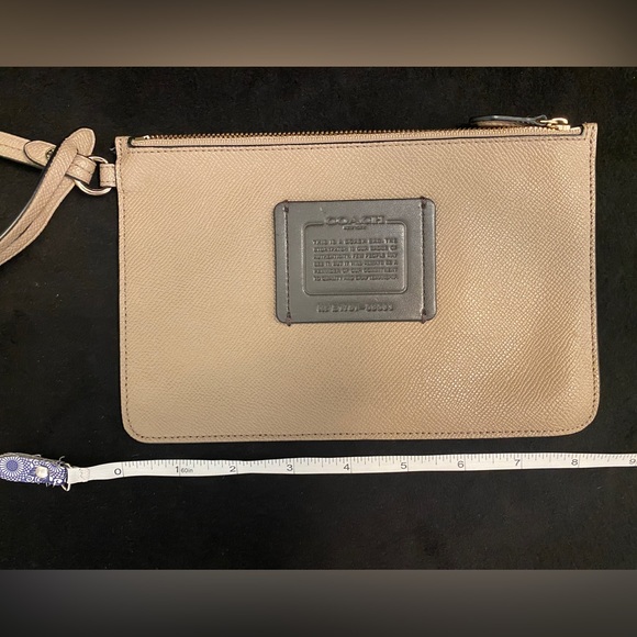 COACH Flat Leather Wristlet - Picture 4 of 4